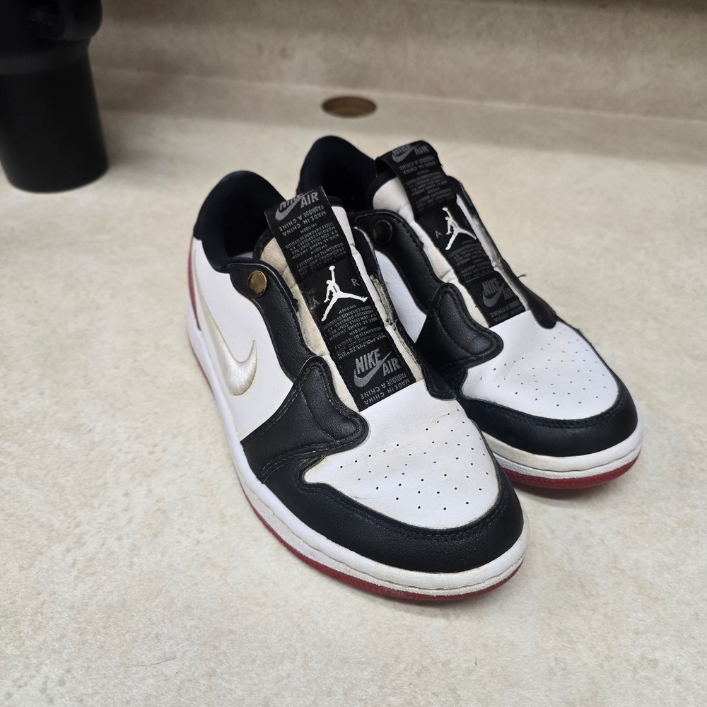 Nike Air Jordan 1 Low Slip Chicago Womens 5 White Black Red AV3918-102